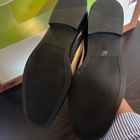 3.1 Phillip Lim Tan Knit Raffia Striped Slip On Alexa Penny Loafers Womens 40 - Picture 14 of 15